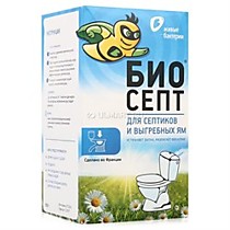 Биоактиватор для туалетов с водяным сливом 300 гр. (12доз) Биосепт