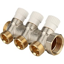 Коллектор  1", 3 отвода 3/4"ЕК STOUT