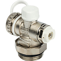 STOUT Регулир. конц. фитинг с дренаж. вентилем, автомат. воздухоотвод. 1"