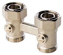 Узел нижнего подкл. радиат. прямой 1/2*3/4'' мультифлекс TIM ME220AC