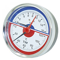 Термоманометр 1/4 аксиал.(16 bar) (Y-80T-16)